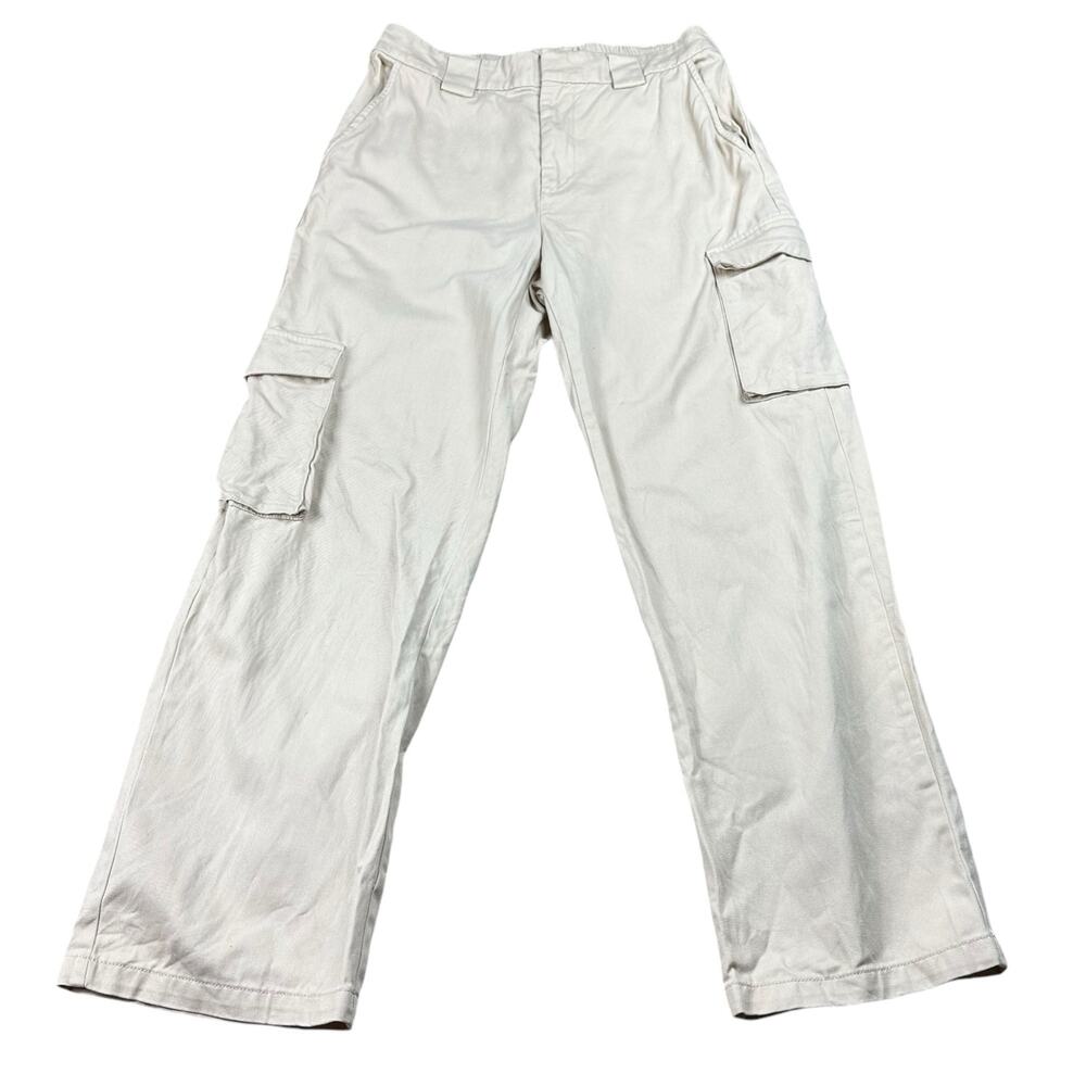 TNA Tan Brown Straight Leg Cargo Pants Women's Size Large Hiking Outdoors‎